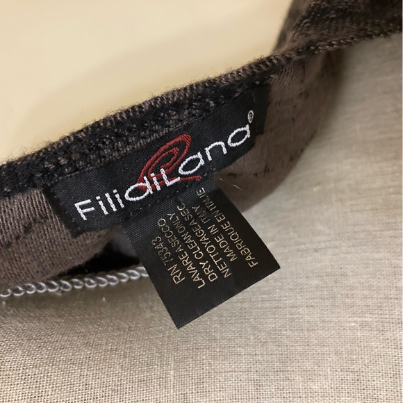 Elegant Dark Gray Patterned Poncho Shawl Wrap - Picture 4 of 8